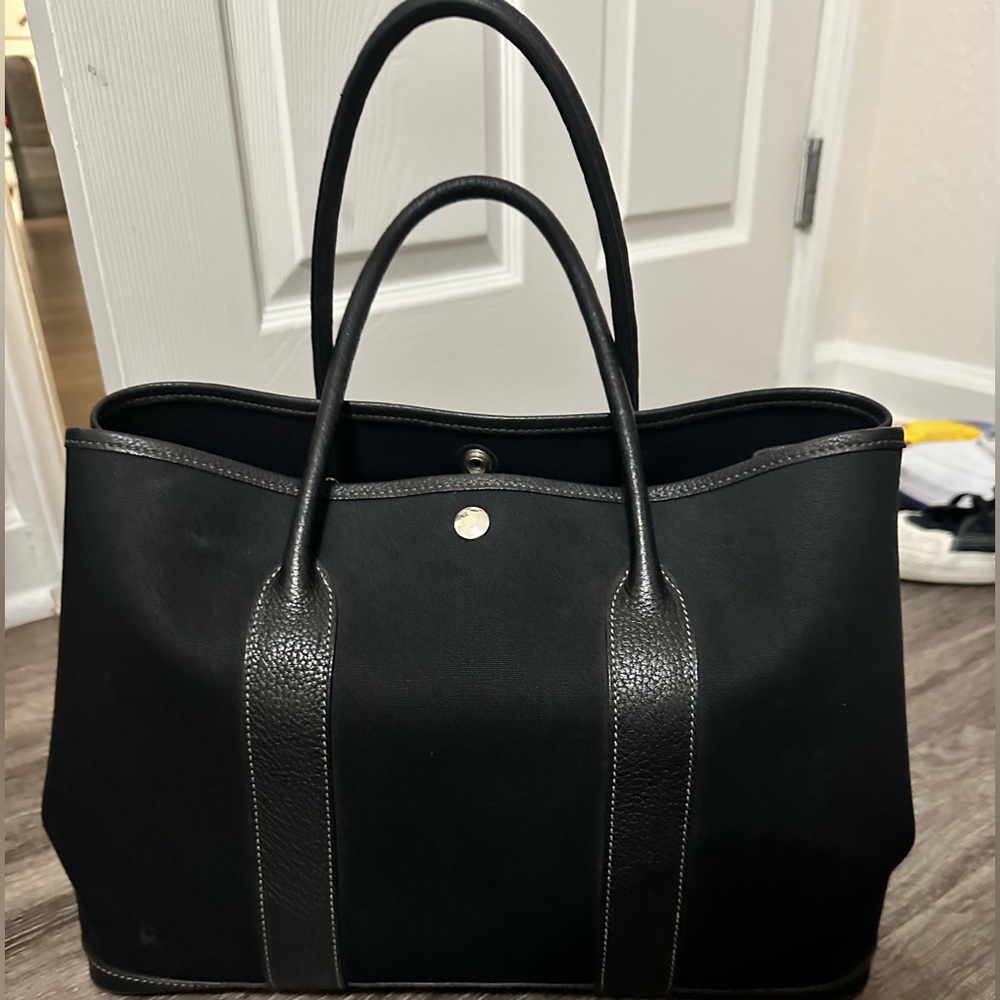 Hermes Garden Party 36 Canvas/Leather